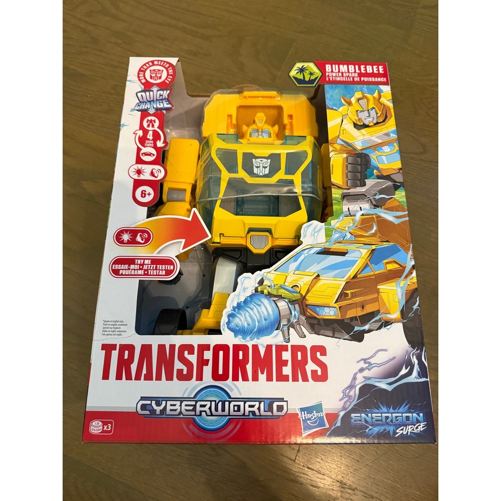 Transformers Cyberworld Energon Surge Bumblebee Power Spark Hasbro Action Figure